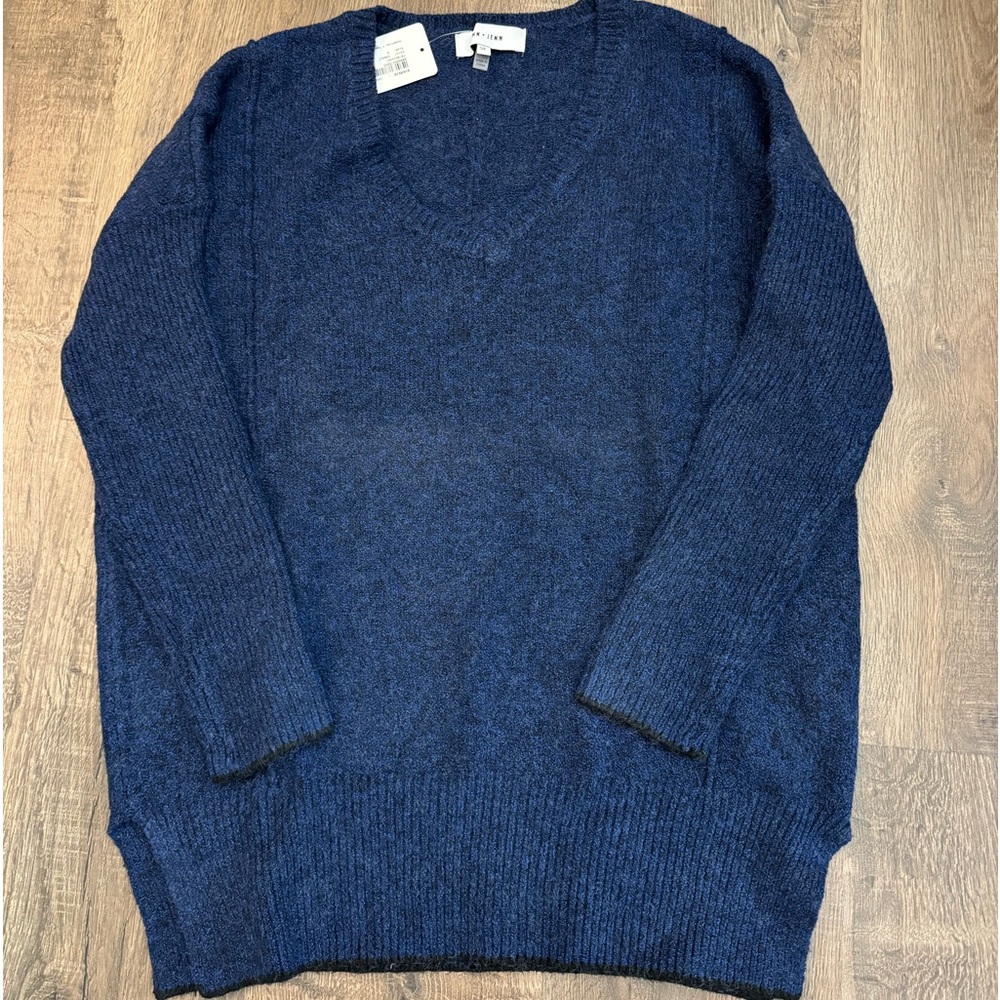 John + Jenn leggings friendly blue sweater